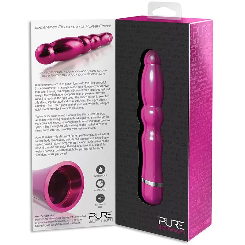 Вибромассажер Pure Aluminium Large Pink – розовый