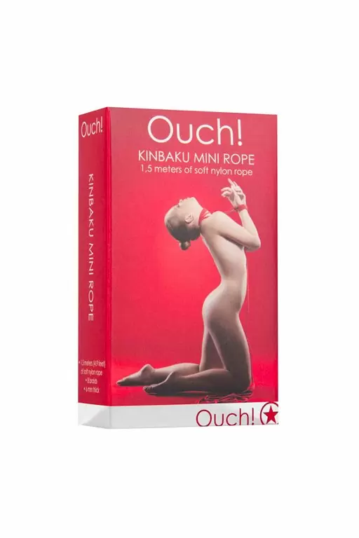 Веревка для связывания Kinbaku Mini Rope Red, 1.5 м.