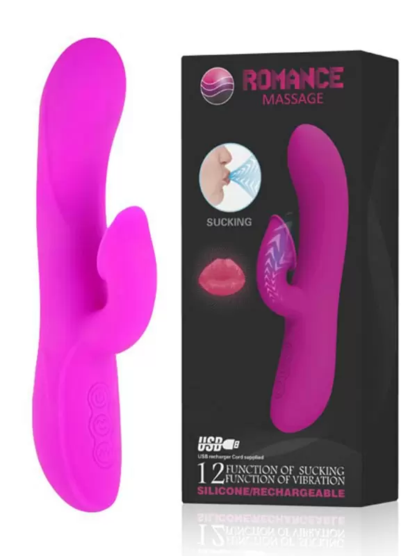 Вибратор с посасыванием клитора Desirable Romanсe Massage – розовый