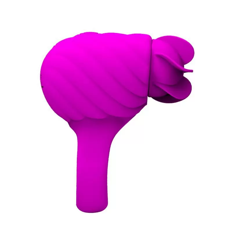 Перезаряжаемое эрекционное кольцо Frances с ротацией клиторального стимулятора – розовый 