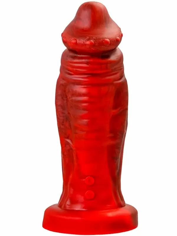 Необычный фаллоимитатор TOYFA Monster Saur, 21,7 см, 10 режимов, силикон