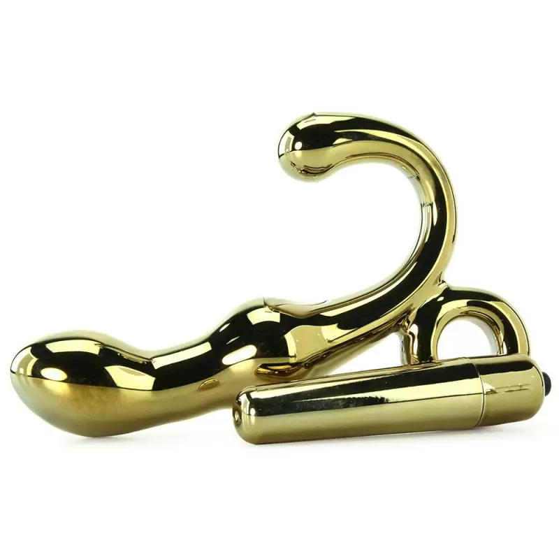 Анальный стимулятор Icicles Gold Edition G08 с вибрацией – золотой