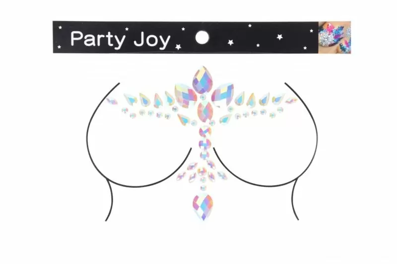 Декоративное украшение (камни) Body Jewelry Stickers— для груди, светится в темноте