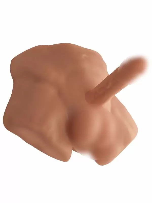 Реалистичная секс-кукла для женщин в форме полуторса SILEXD Apollo S, телесный, 17,7 см