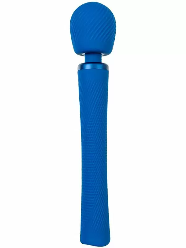 Мощный вибратор Fun Factory VIM VIBRATING WAND, 5 скоростей, силикон, синий