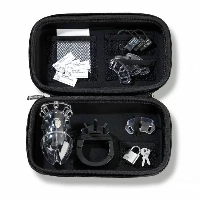 Мужской пояс верности с замками и с подключением электростимуляции Mystim Pubic Enemy No 1 - Cock Ca