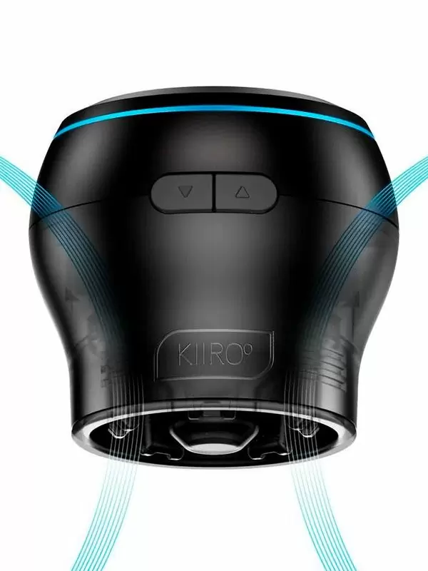 Интерактивная насадка Power Blow V2 для мастурбатора Kiiroo, всасывающий эффект, управление через приложение, черный