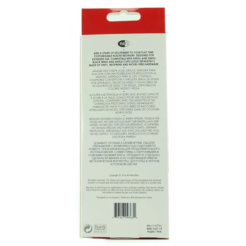 Фиксация крестообразная Sinful Hogtie – розовая