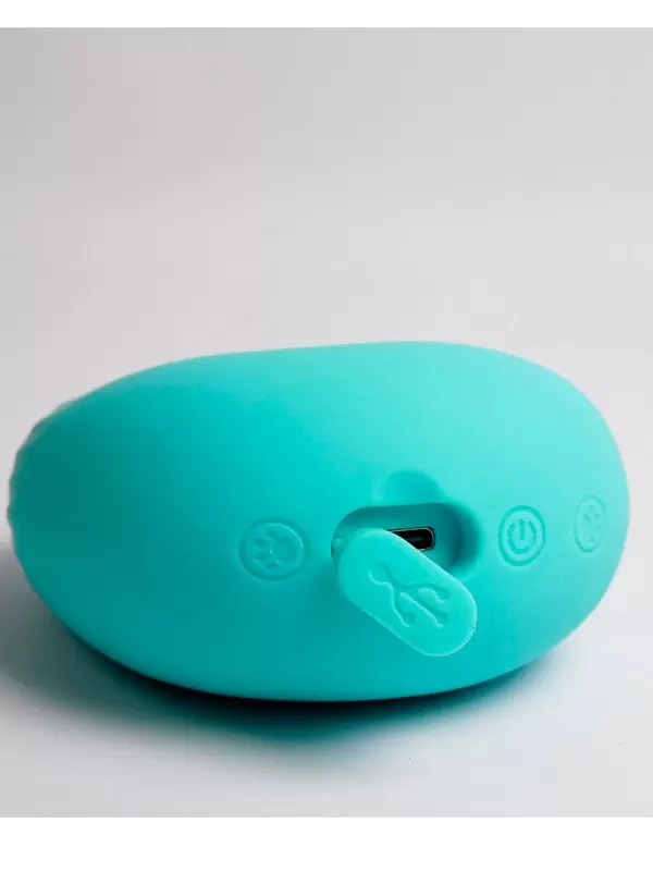 Изогнутый вибратор Youvic, 23,9 см, 10 режимов, силикон, бирюзовый