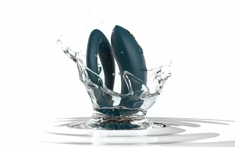 Интерактивный вибратор для пар We-Vibe Sync O, с пультом Д/У, 8 см, зеленый вельвет