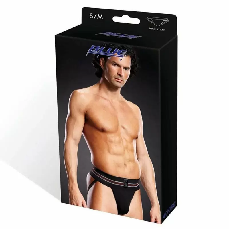 Комфортные черные джоки BlueLine на широкой резинке – S/M