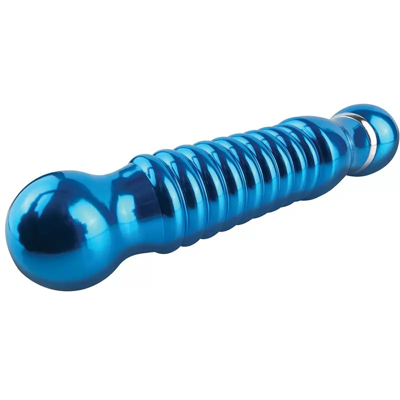 Вибромассажер Pure Aluminium Medium Blue – синий