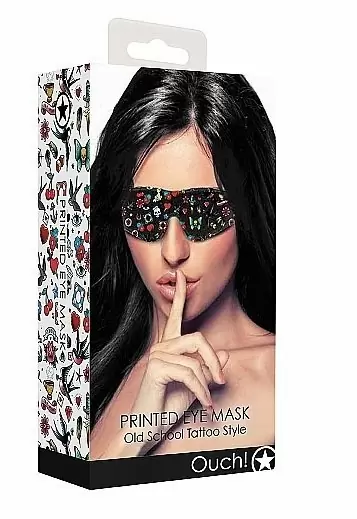 Маска Printed Eye Mask Old School Tattoo Style
