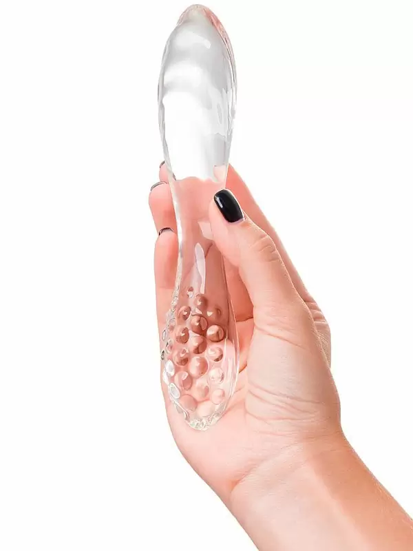 Двухсторонний фаллоимитатор Satisfyer Dazzling Crystal 1, 18 см, стеклянный, прозрачный