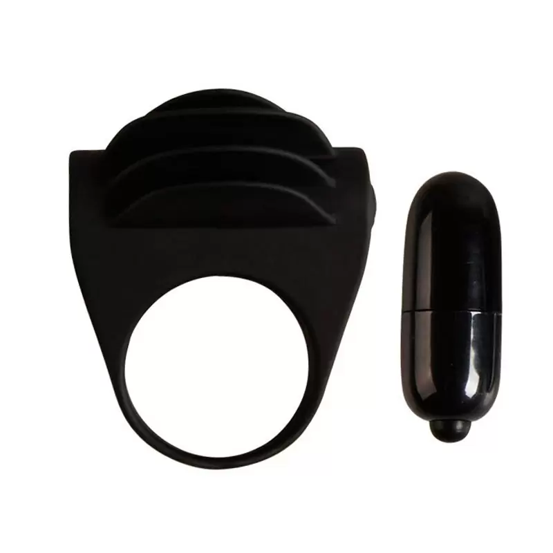 Эрекционное кольцо Chester с вибропулей – черный