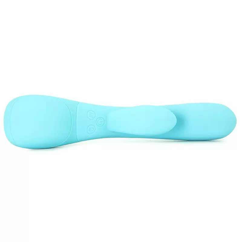 Вибромассажер Impress “g” со стимуляцией клитора – голубой