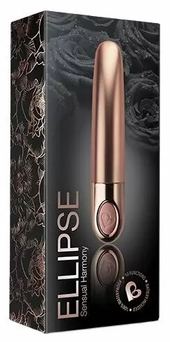 Мини-вибратор Rocks Off Ellipse. Золотой