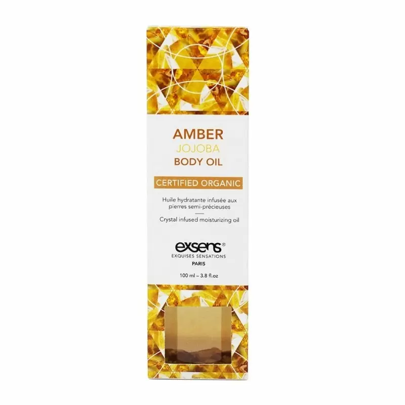Органическое массажное масло с камнями AMBER JOJOBA