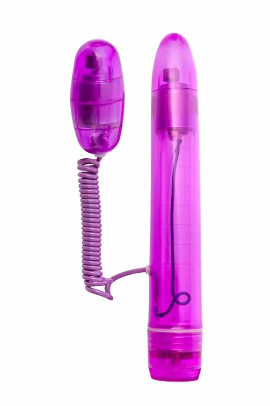 Вибратор TOYFA с набором насадок - фиолетовый