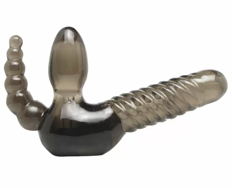 Женский страпон тройного действия Strapless