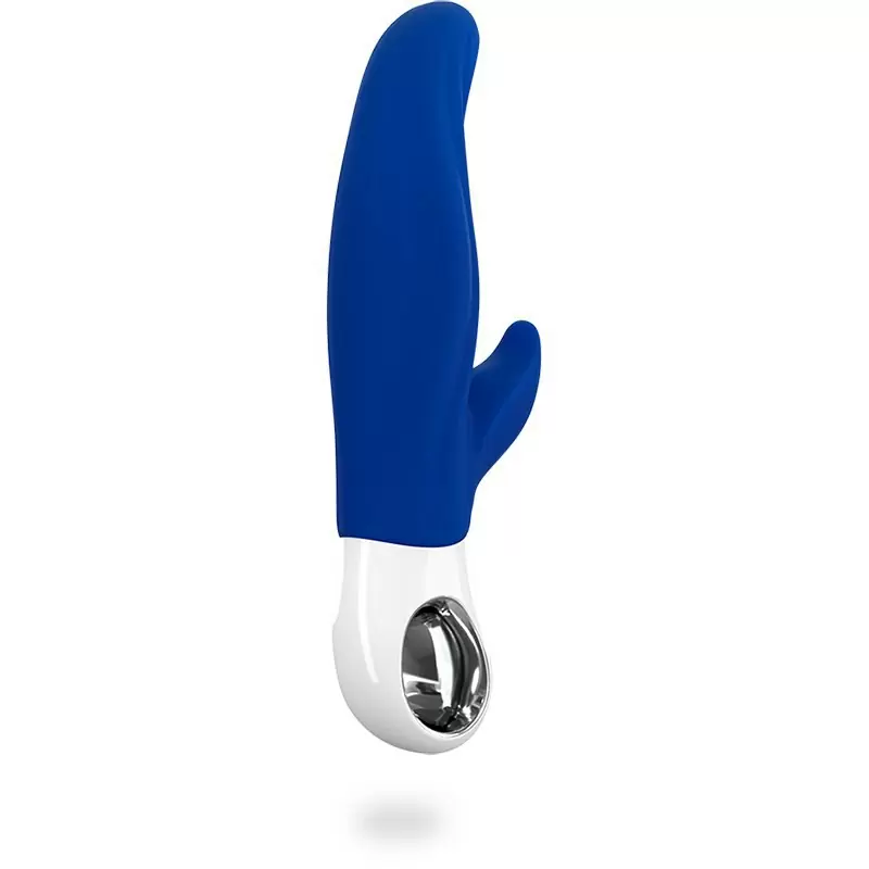 Мощный вибратор-кролик Fun Factory Lady Bi, 2 мотора, 12 режимов, силикон, синий
