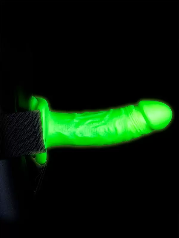 Реалистичный фаллопротез Shots Toys, Ouch!, люминисцентный, 18 см