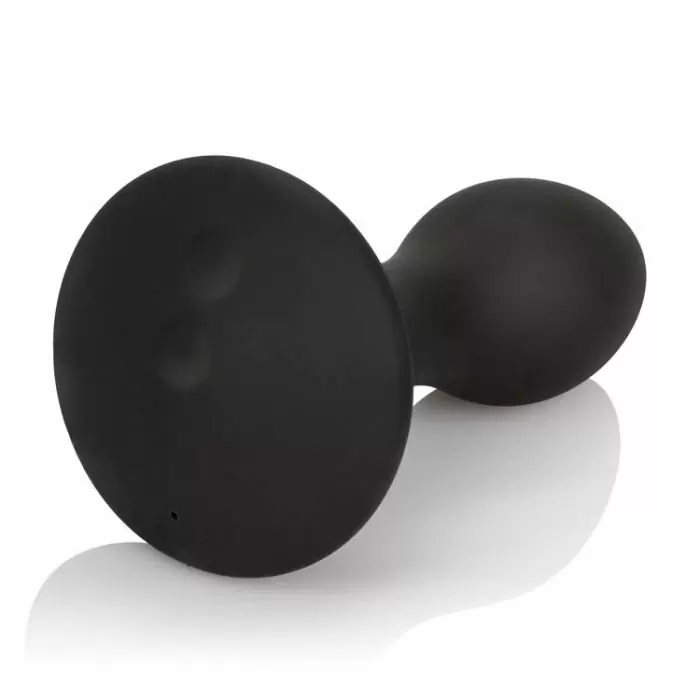 Перезаряжаемая анальная пробка с дистанционным управлением Calexotics 10 Function Remote Anal Climaxer – чёрный