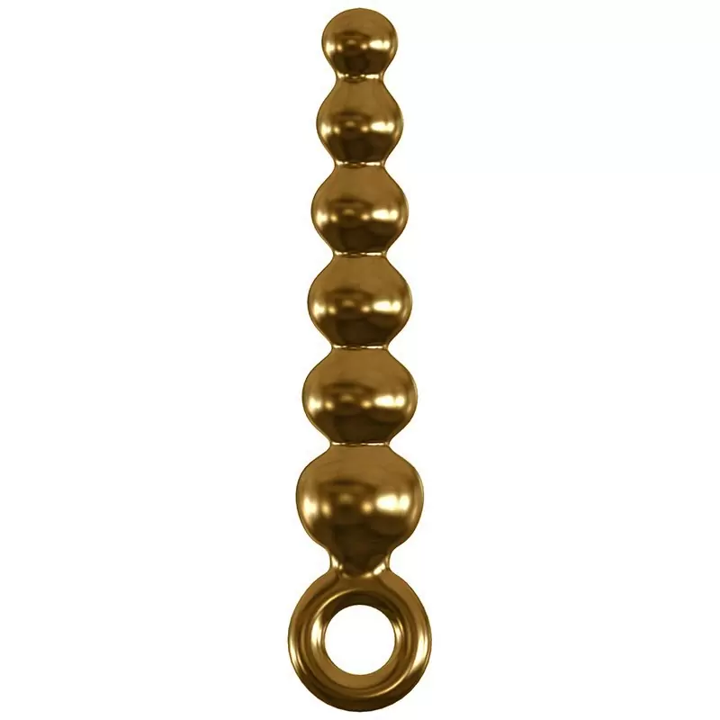 Анальная елочка Icicles Gold Edition G06 с вибрацией – золотой