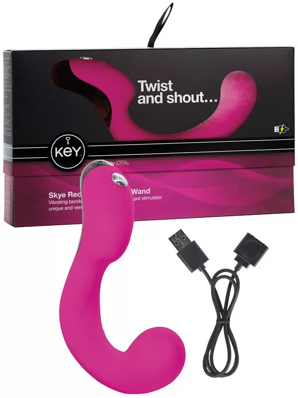 Перезаряжаемый вибромассажер G-точки Skye – розовый