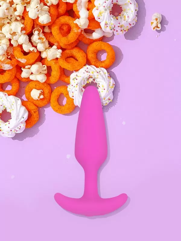 Миниатюрная анальная пробка с вибрацией Gvibe Gplug XS Raspberry, 7х2 см