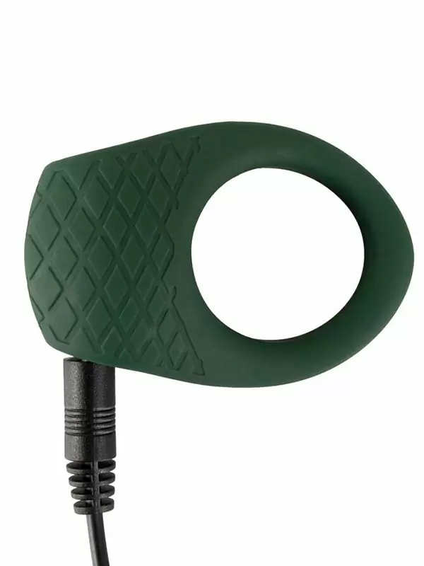 Эрекционное виброкольцо Emerald Love Luxurious, 10 режимов, диаметр 3 см, зеленый