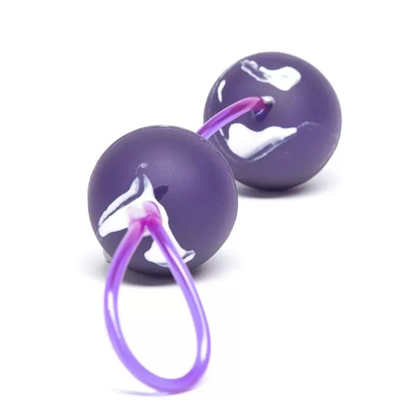 Вагинальные шарики Oscilating Duo Balls – фиолетовый