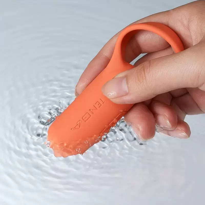 Эрекционное кольцо Tenga paiRING+ с усиленной вибрацией, коралл