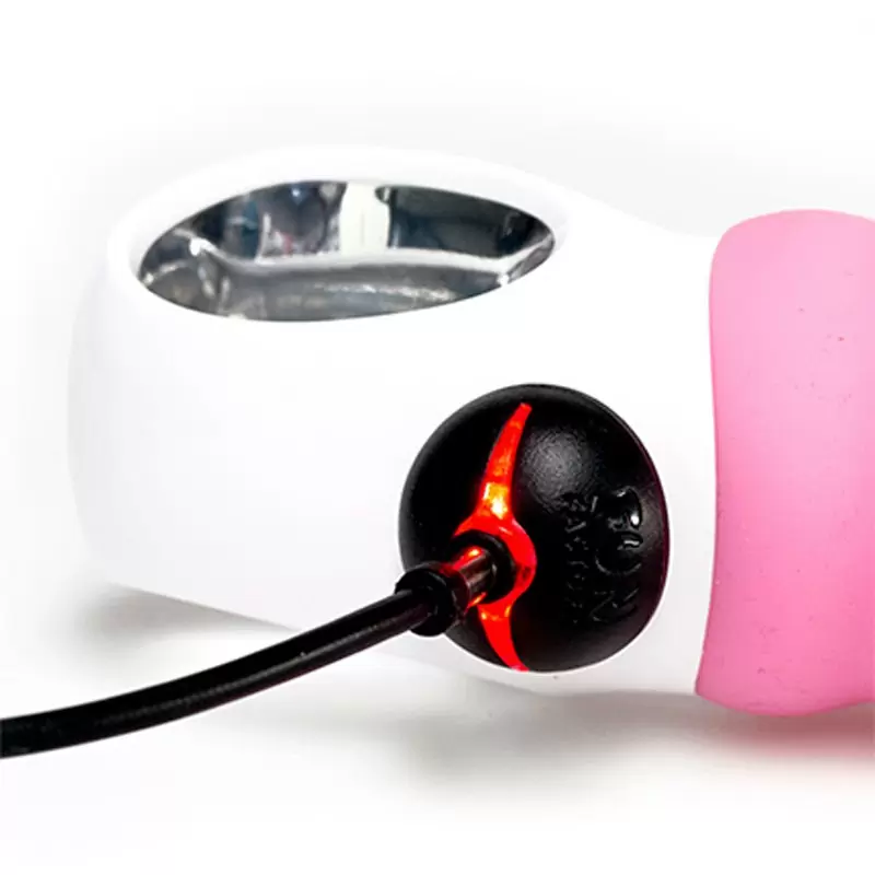 Ребристый вибратор-кролик Fun Factory Tiger G4, 21,7 см, силикон, красный