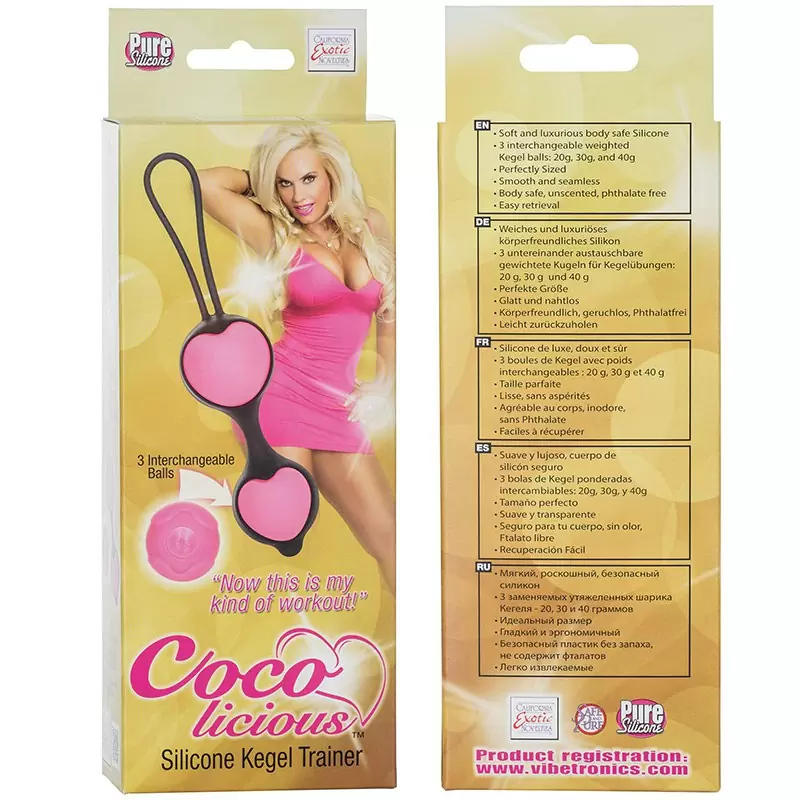 Вагинальные шарики Coco Licious Kegel Balls из силикона – розовые	