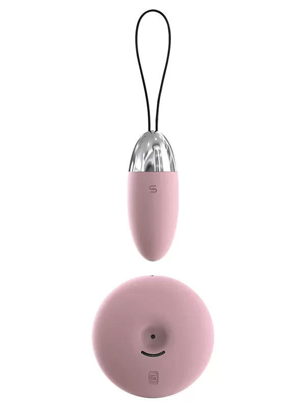 Два взаимоуправляемых вибратора: виброяйцо с пультом Luna Selene беспроводной – розовый