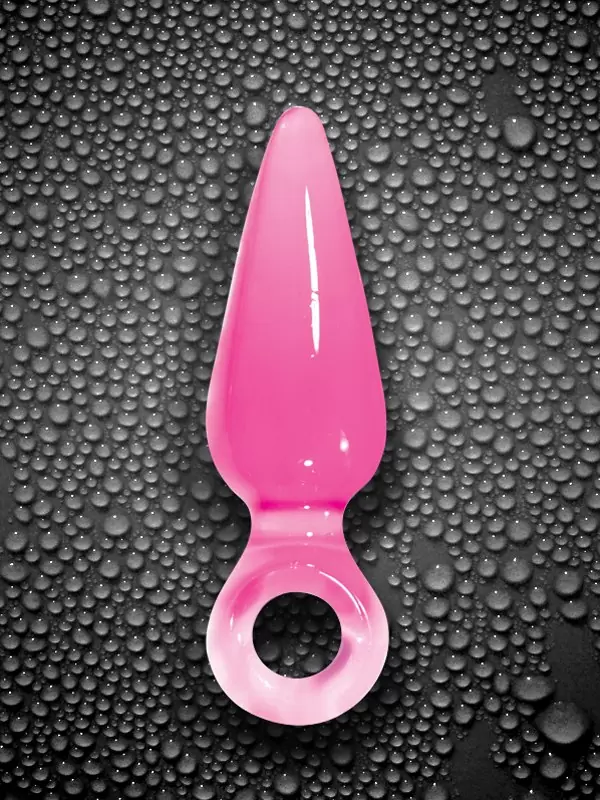 Анальная пробка малая с кольцом Jolie Pleasures - Pink