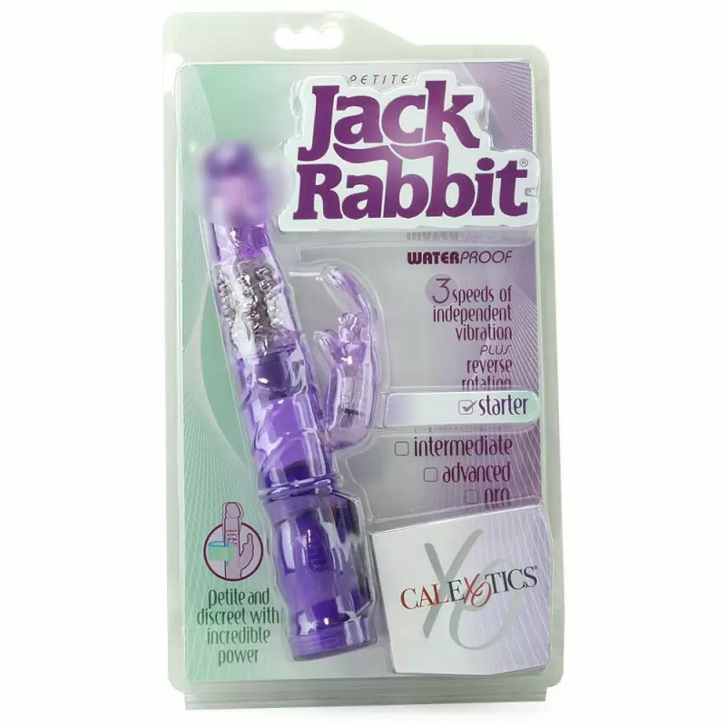 Элегантный вибратор-кролик Petite Jack Rabbit, 21,5 см, ТПР, фиолетовый