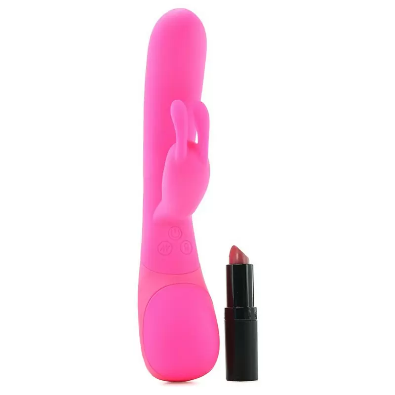 Вибромассажер Impress Rabbit со стимуляцией клитора – розовый