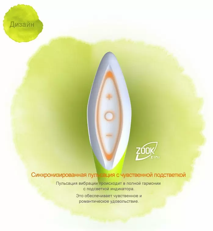 Hi Tech вибратор ZINI ZOOK - черный