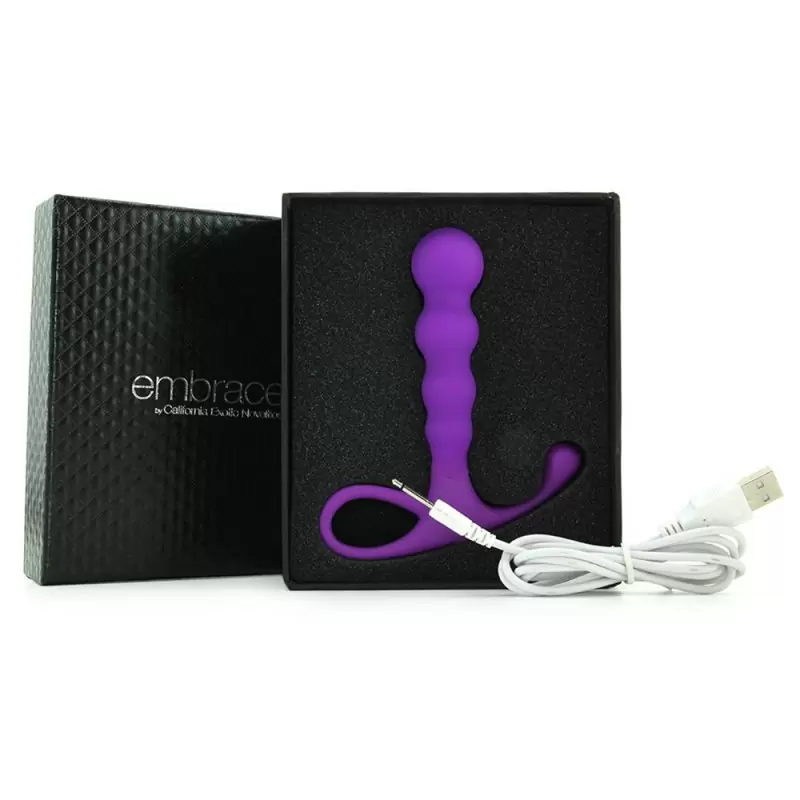 Массажер простаты Embrace Beaded Probe перезаряжаемый – фиолетовый