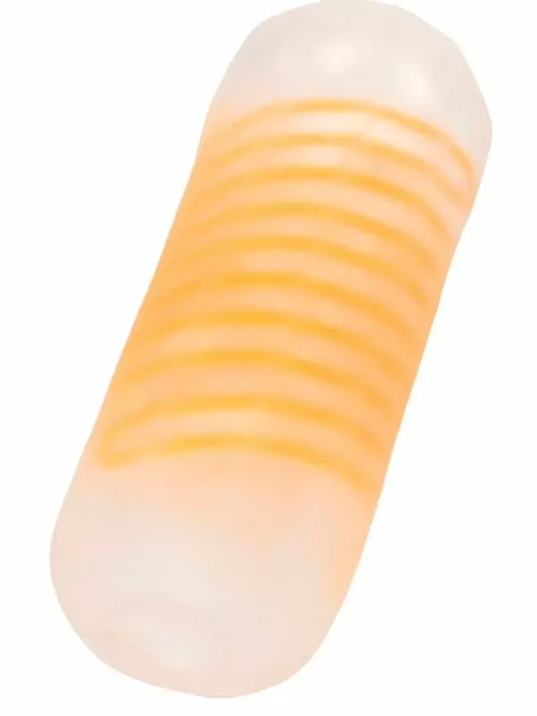 Нереалистичный мастурбатор Tenga Spinner Beads, 13 см, ТПЭ, оранжевый