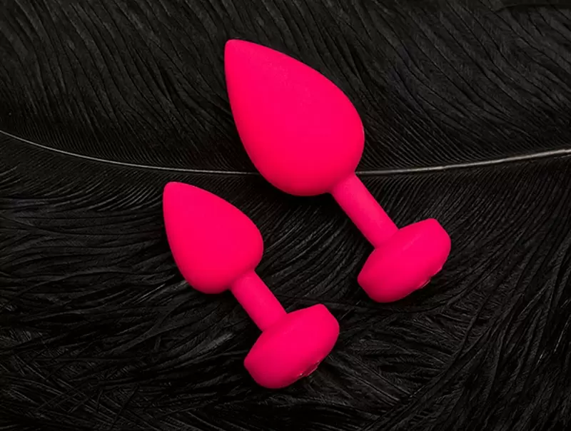 Аккумуляторная маленькая анальная пробка Gplug с вибрацией - розовый