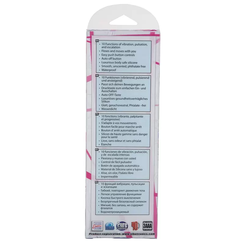 Вибромассажер 10-Function Silicone Pleasure Bendie Ripple G's