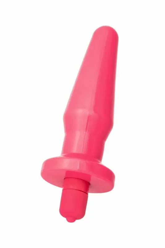 Анальная втулка 12,4 см с вибрацией TOYFA POPO Pleasure – розовый