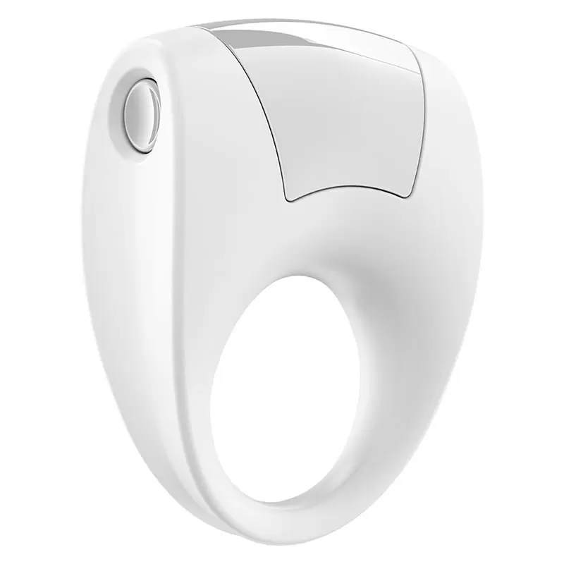 Эрекционное кольцо Ovo B8 с вибрацией – белый