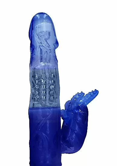 ВИБРАТОР КРОЛИК ROTATING BEETLE - синий