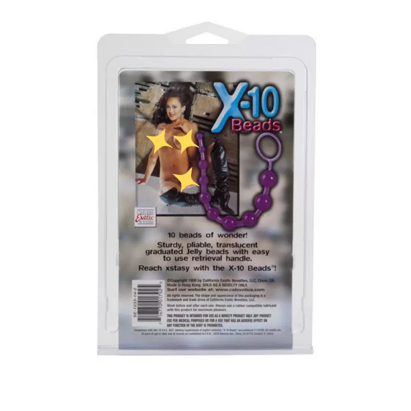 Анальная цепочка X-10 Beads – фиолетовая