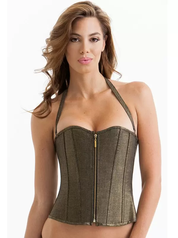 Корсет Metallics Corset – золотистый, L