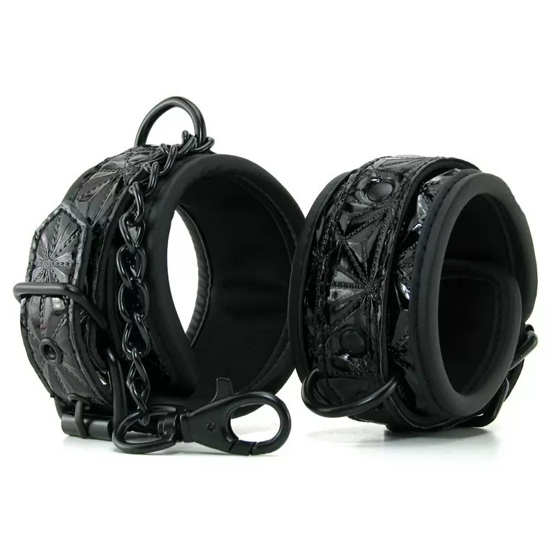 Наручники соединенные цепью Sinful Wrist Cuffs – черные